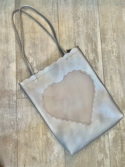 Silver Heart tote bag