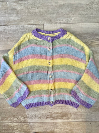 Multi Coloured Chunky Knit Jumper