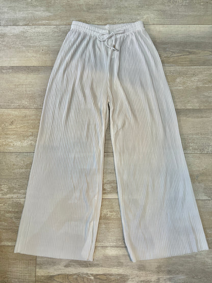 White Pleated Trousers