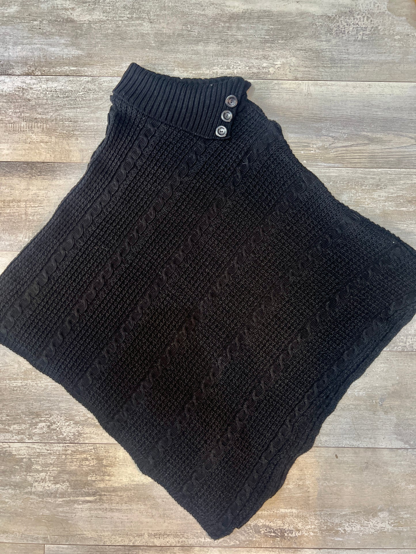 Black Knited Poncho