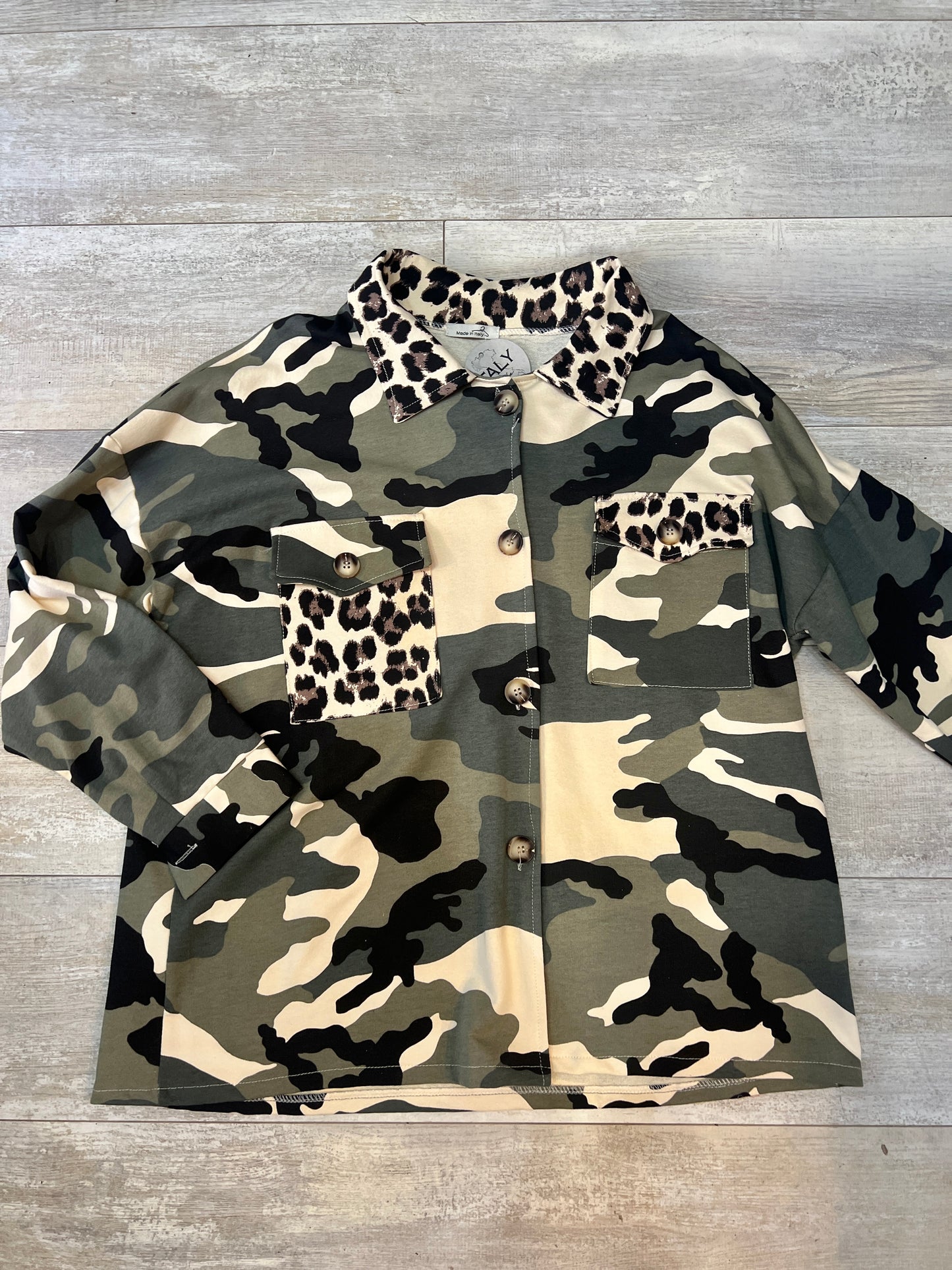 Womens Camo Shacket